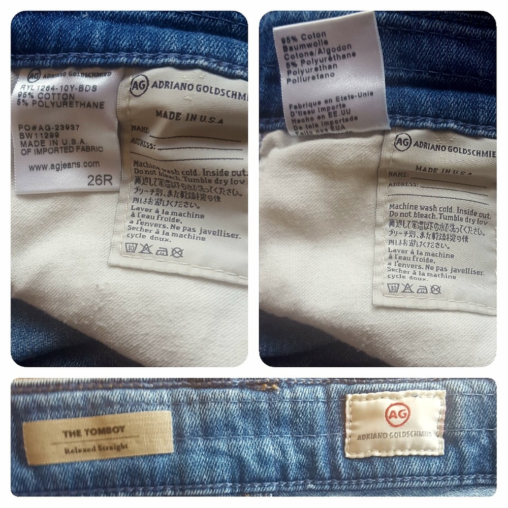 AG | The Tomboy Relaxed Straight Leg Jeans - 26R - Picture 8 of 8
